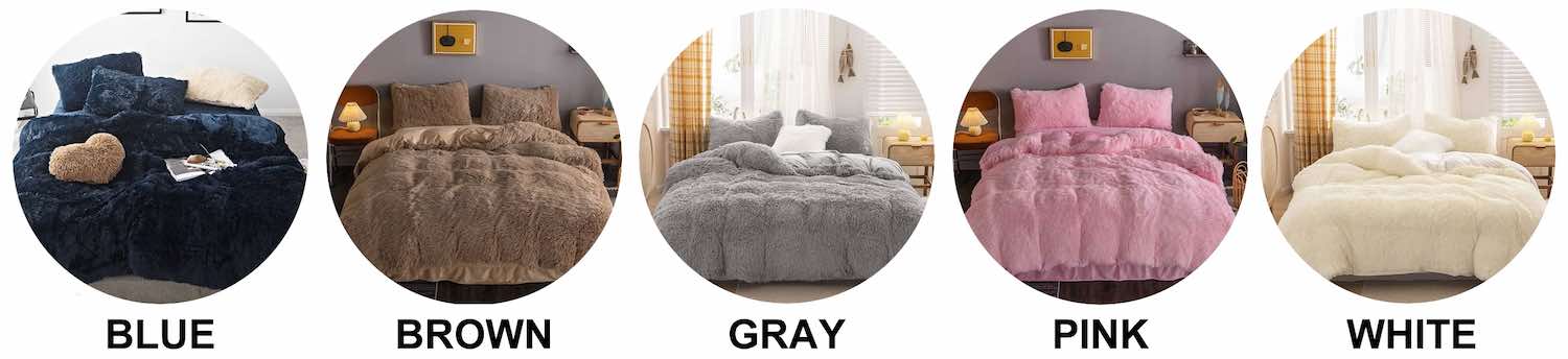 buy faux fur comforter online